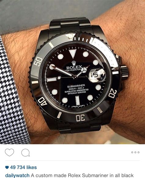 all black rolex submariner